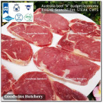 Beef Ribeye Scotch-Fillet Cube-Roll BUDGET frozen Australia AMG steak cuts thickness: 2.5 & 1cm (price/kg)